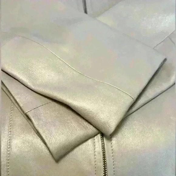 Vintage 80’s Saguaro India Made 100% Blue Sparkle Leather Jacket Size Small 🤩 - Picture 7 of 12